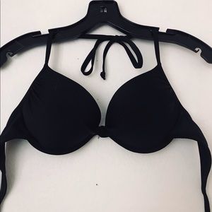 Black padded push up bathing suit